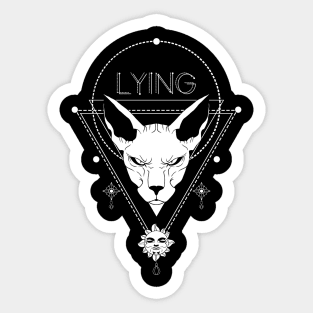 Lying Sticker